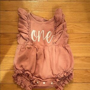 Amazon Pink Ruffled One Piece